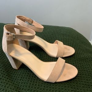 Beige Heels David’s Bridal